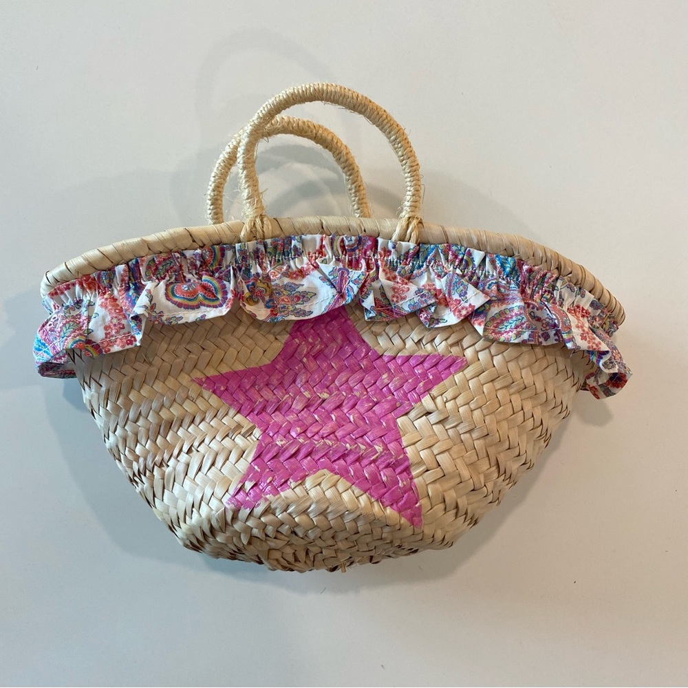 Straw Summer Mini Tote Bag